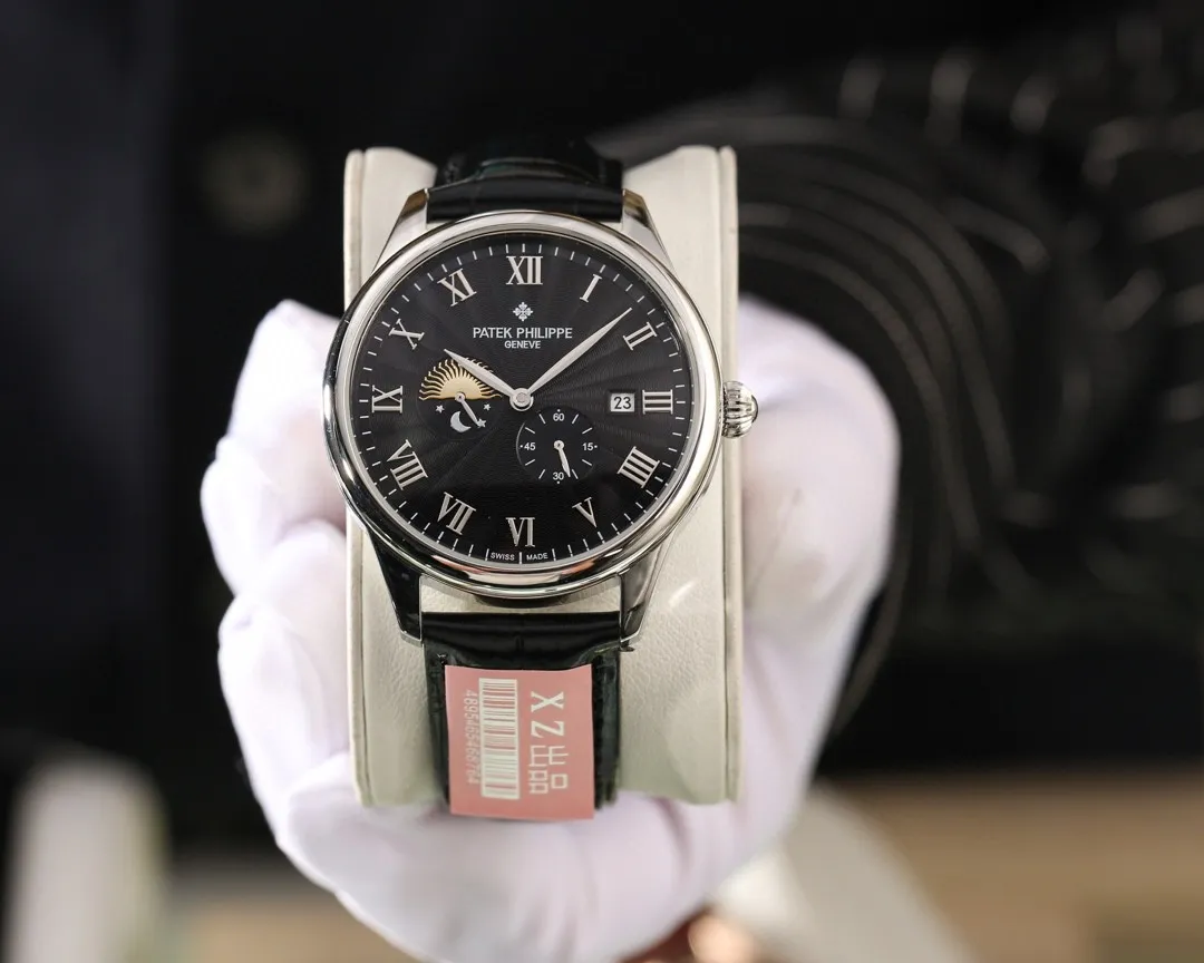 【Foreign trade import】💰3200! Patek Philippe (Excellent, Exquisite and Intelligent Work) Latest Counter Picture 🎈🎈 Type: Exquisite Men's Watch (More Excellent) [9 Stars] Strap: Genuine cowhide leather strap (more comfortable) [100 meters waterproof] Movement: Imported mechanical movement (stable) [Imported 8219 machinery] Material: Sapphire crystal mirror (scratch-proof) [Business and leisure] Smart style and strong three-dimensional sense Special design Returning with great reputation, must-sell style. Size: diameter 41mm, thickness 11mm, high-definition real shot! quality assurance!